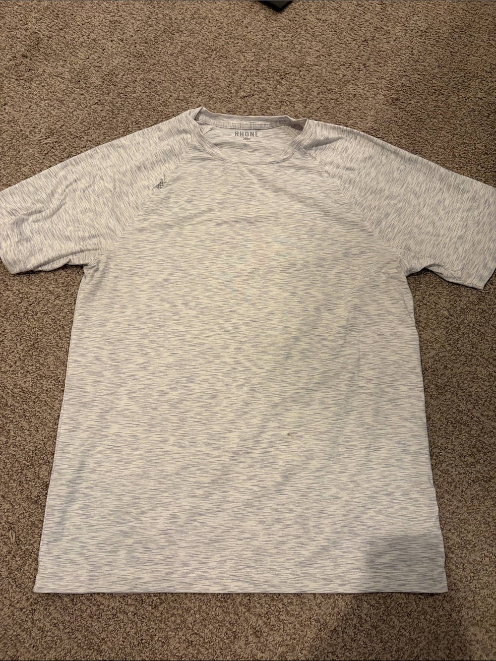 RHONE Light Gray Heather Performance Short Sleeve Tee